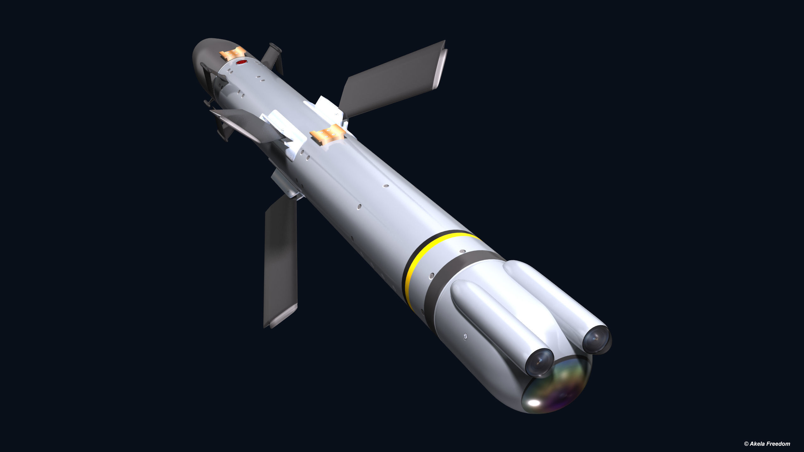 Akeron LP Missile 3D model_8