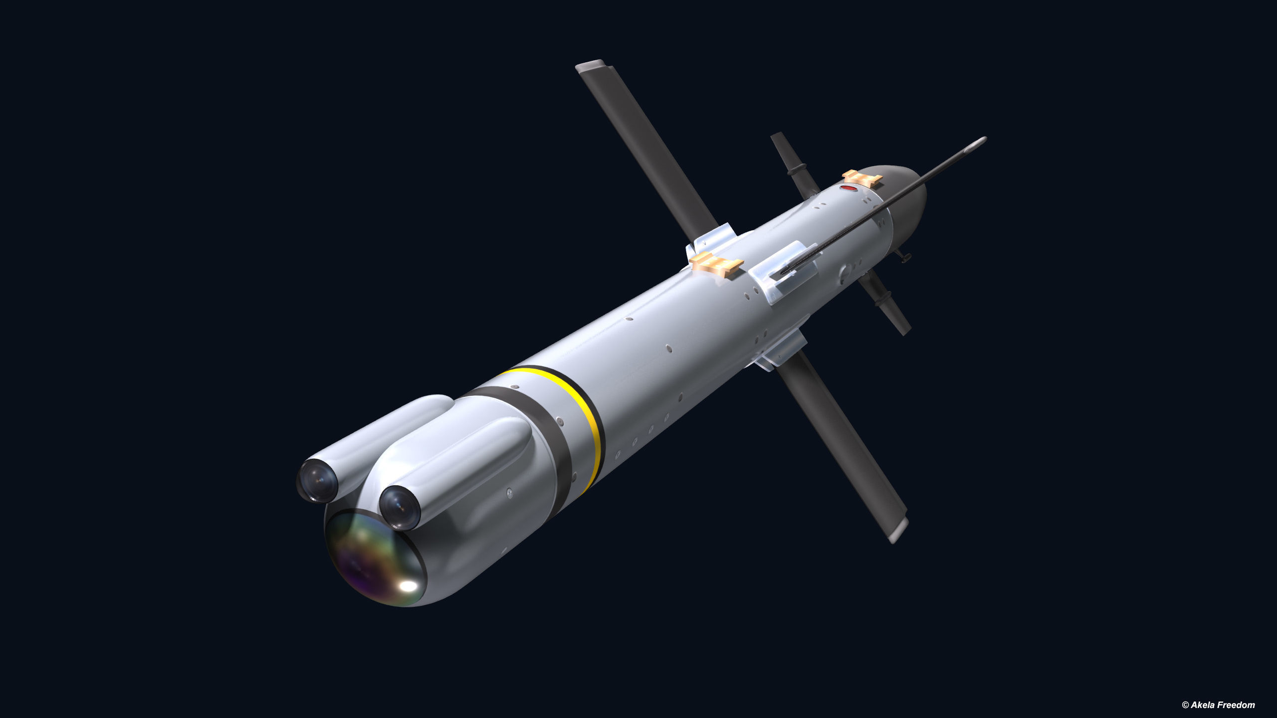 Akeron LP Missile 3D model_2