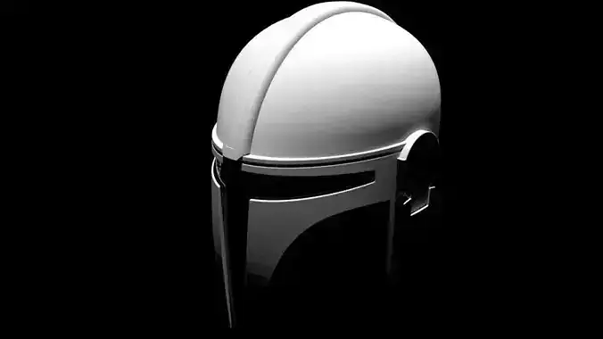 Helmet 3D model in Star War Low-poly 3D model