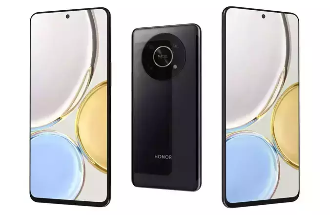 Honor Magic4 Lite 5G Black Low-poly 3D model