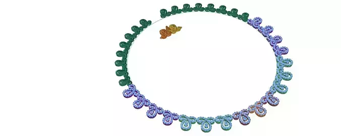necklaces circular pattern