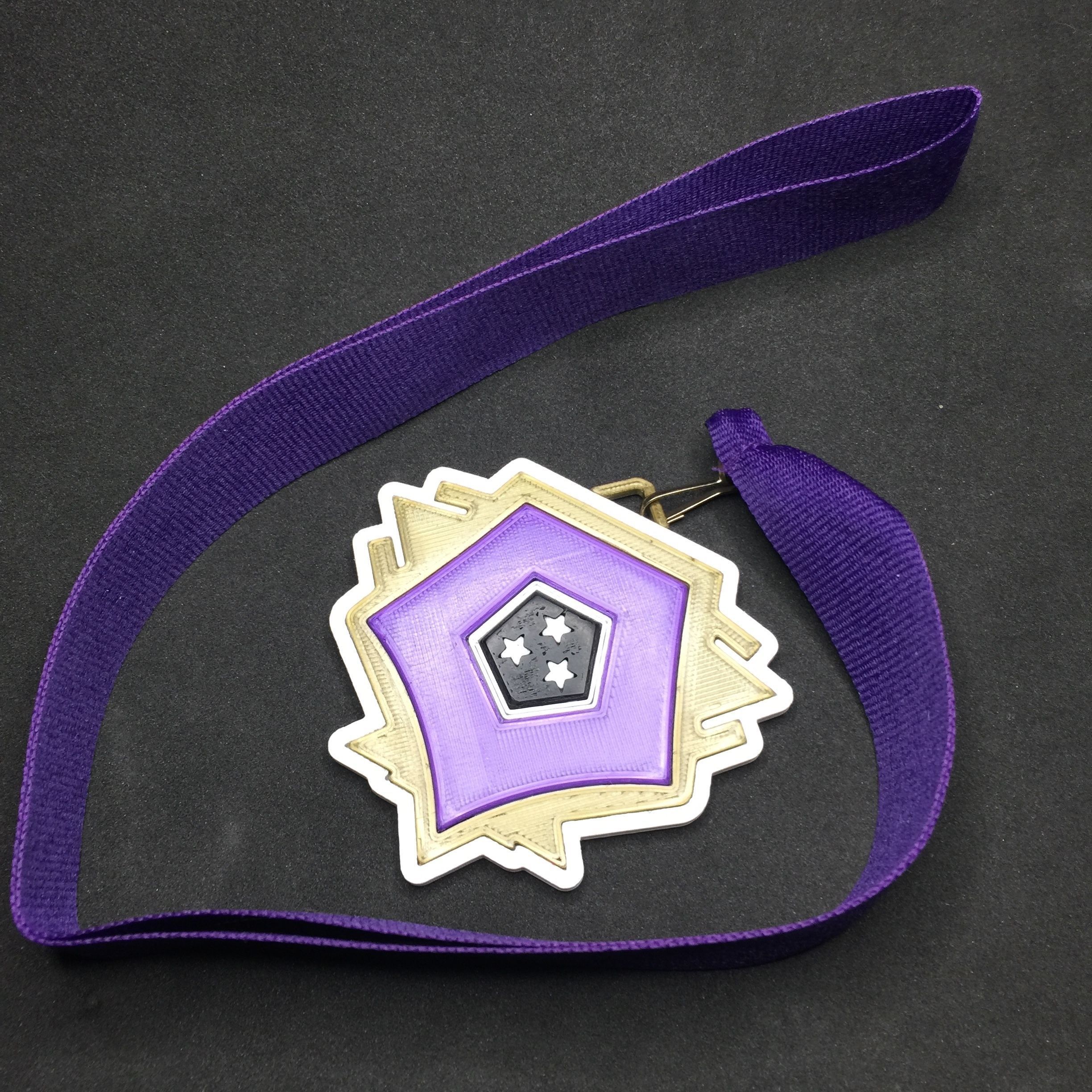 Halo Infinite Onyx Rank Medal 3D print model_1