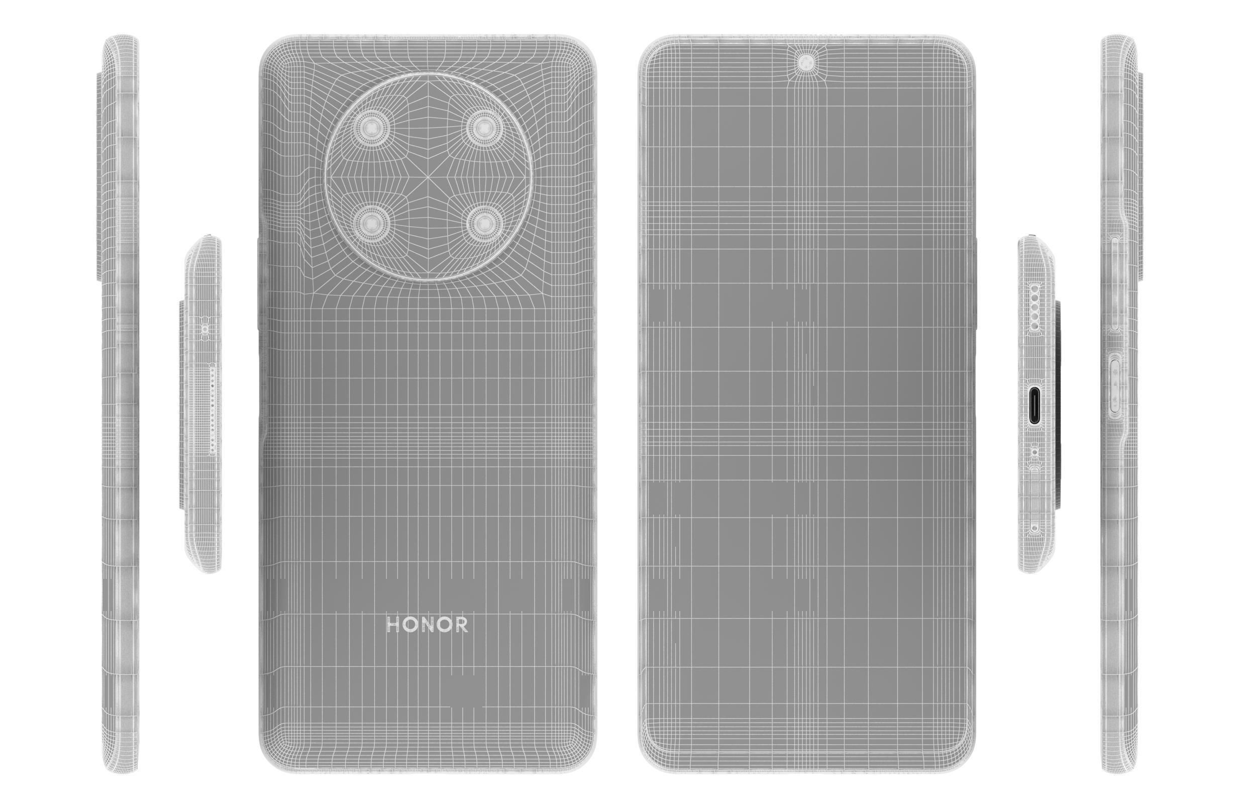 Honor Magic4 Lite 5G All Colors Low-poly 3D model_38