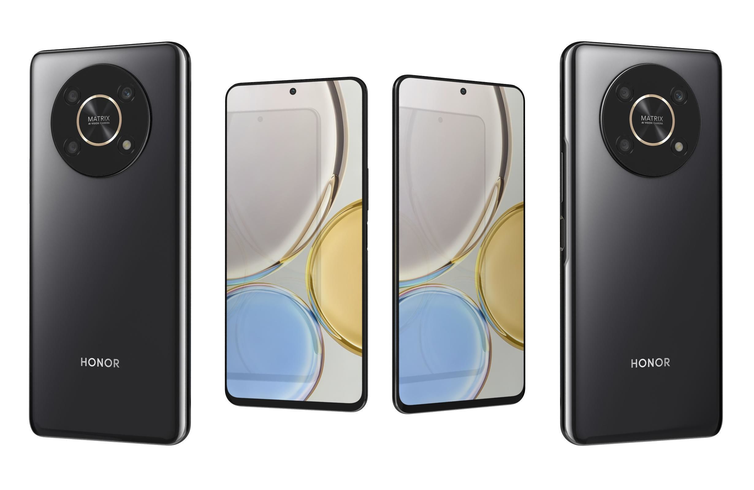 Honor Magic4 Lite 5G All Colors Low-poly 3D model_10