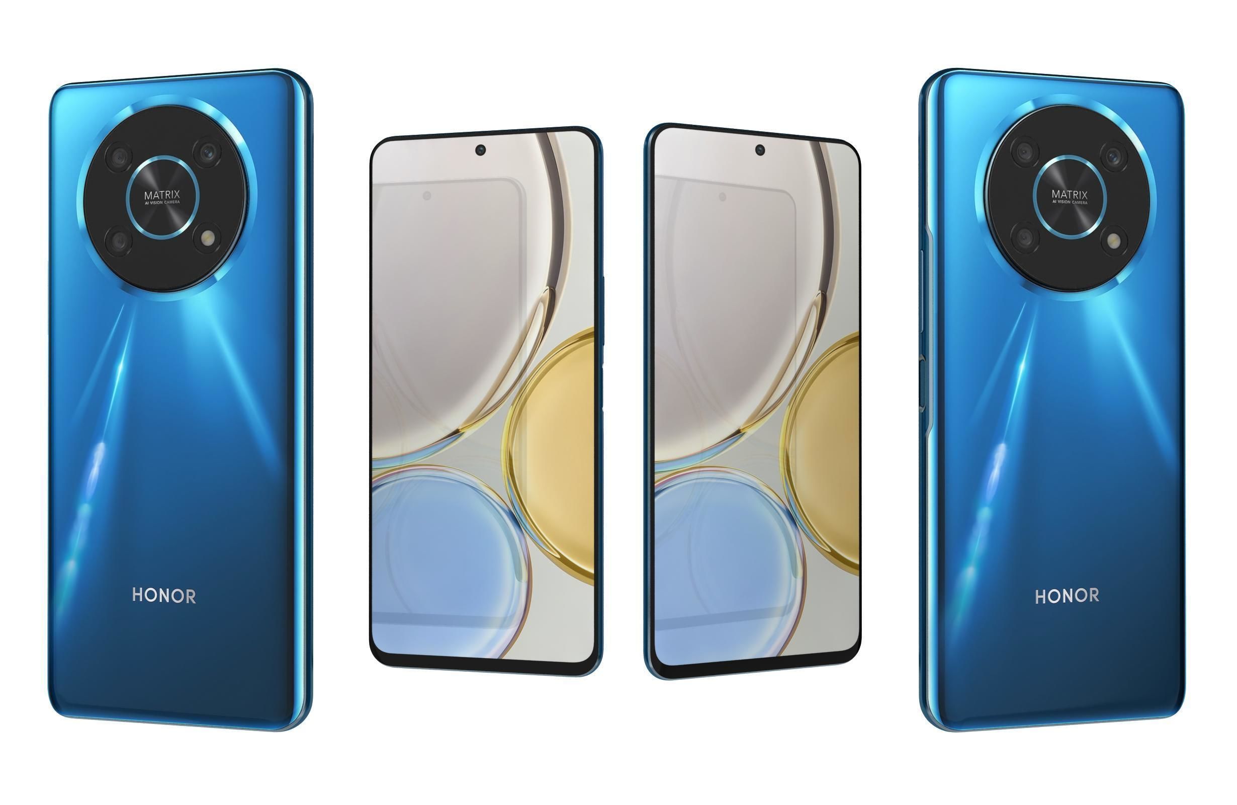 Honor Magic4 Lite 5G All Colors Low-poly 3D model_12