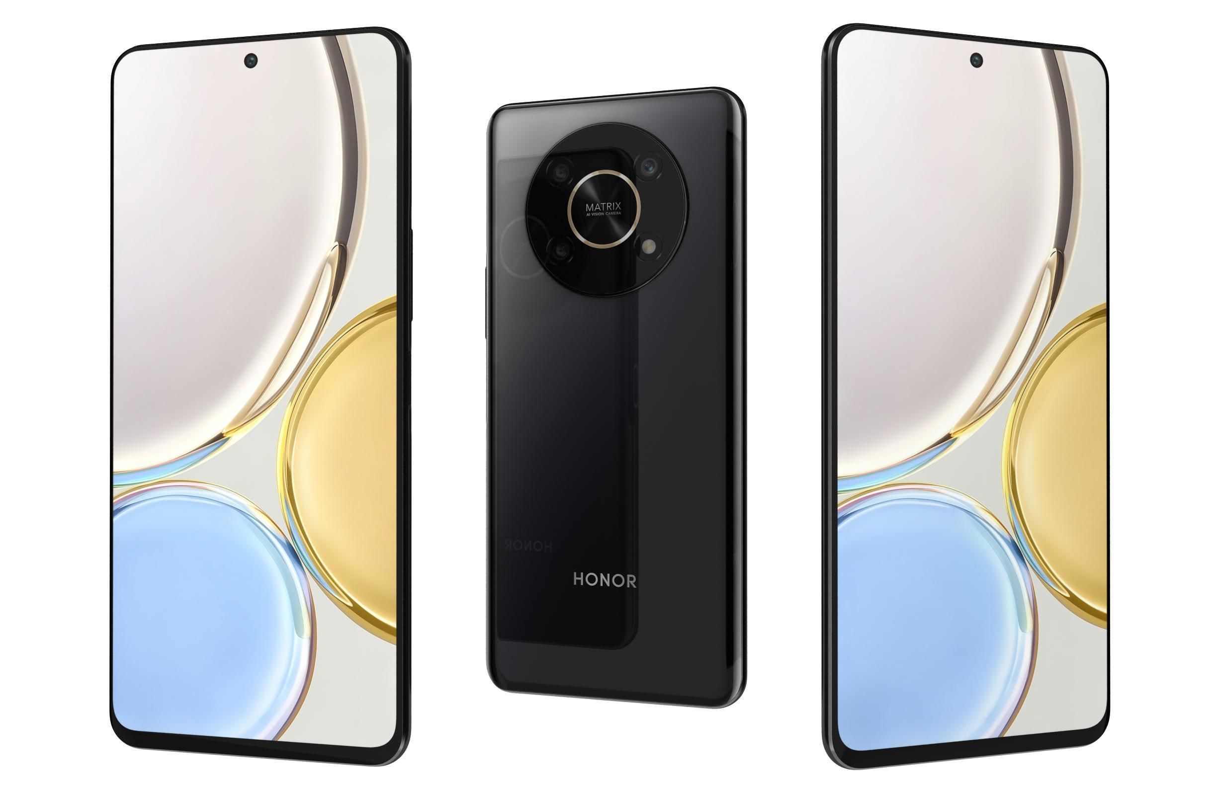 Honor Magic4 Lite 5G All Colors Low-poly 3D model_1