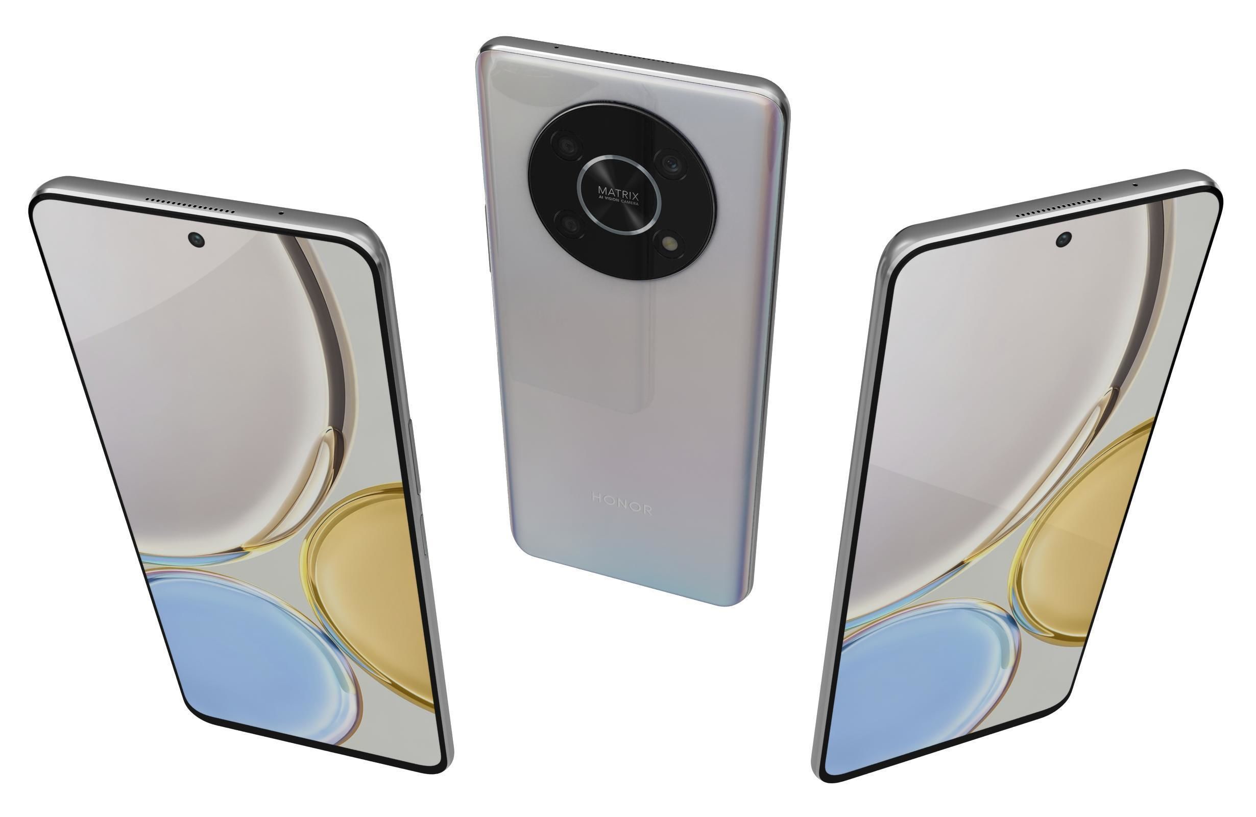 Honor Magic4 Lite 5G All Colors Low-poly 3D model_5