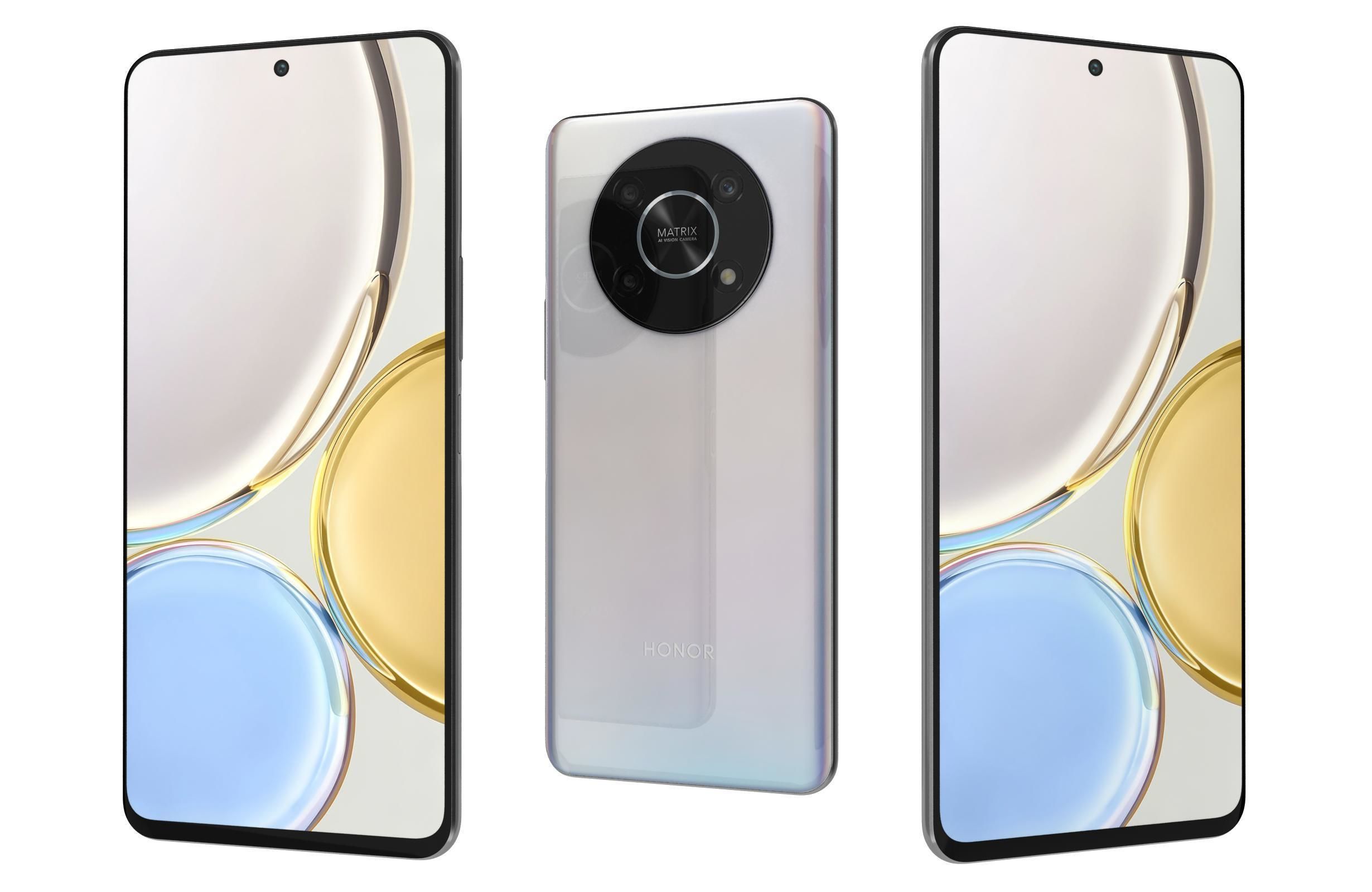 Honor Magic4 Lite 5G All Colors Low-poly 3D model_2