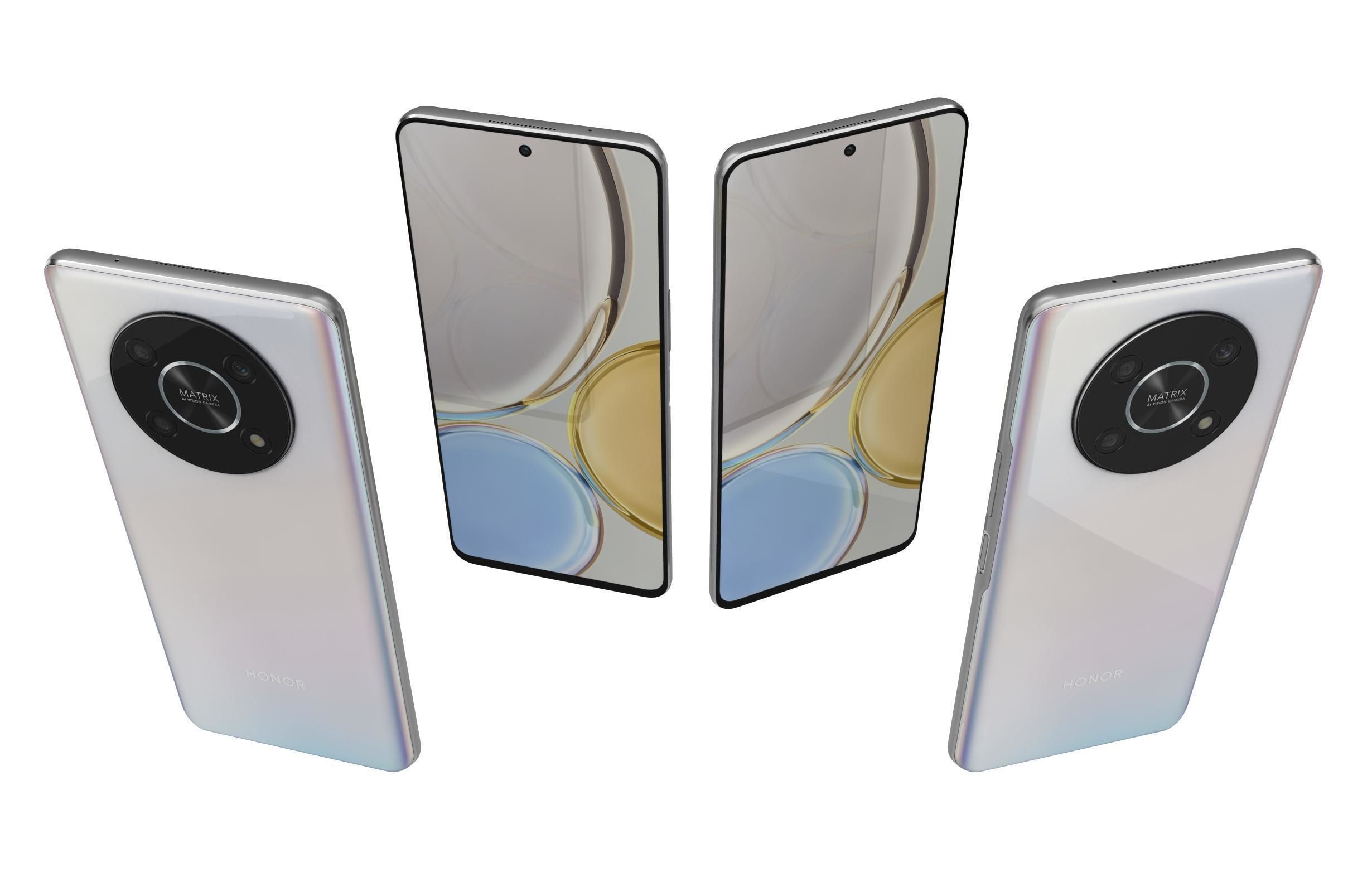 Honor Magic4 Lite 5G All Colors Low-poly 3D model_14