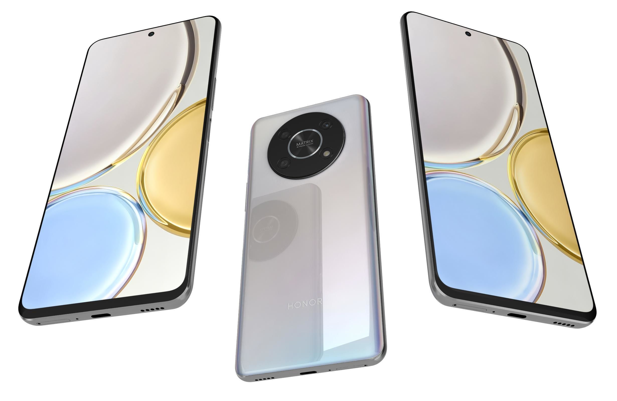 Honor Magic4 Lite 5G All Colors Low-poly 3D model_8