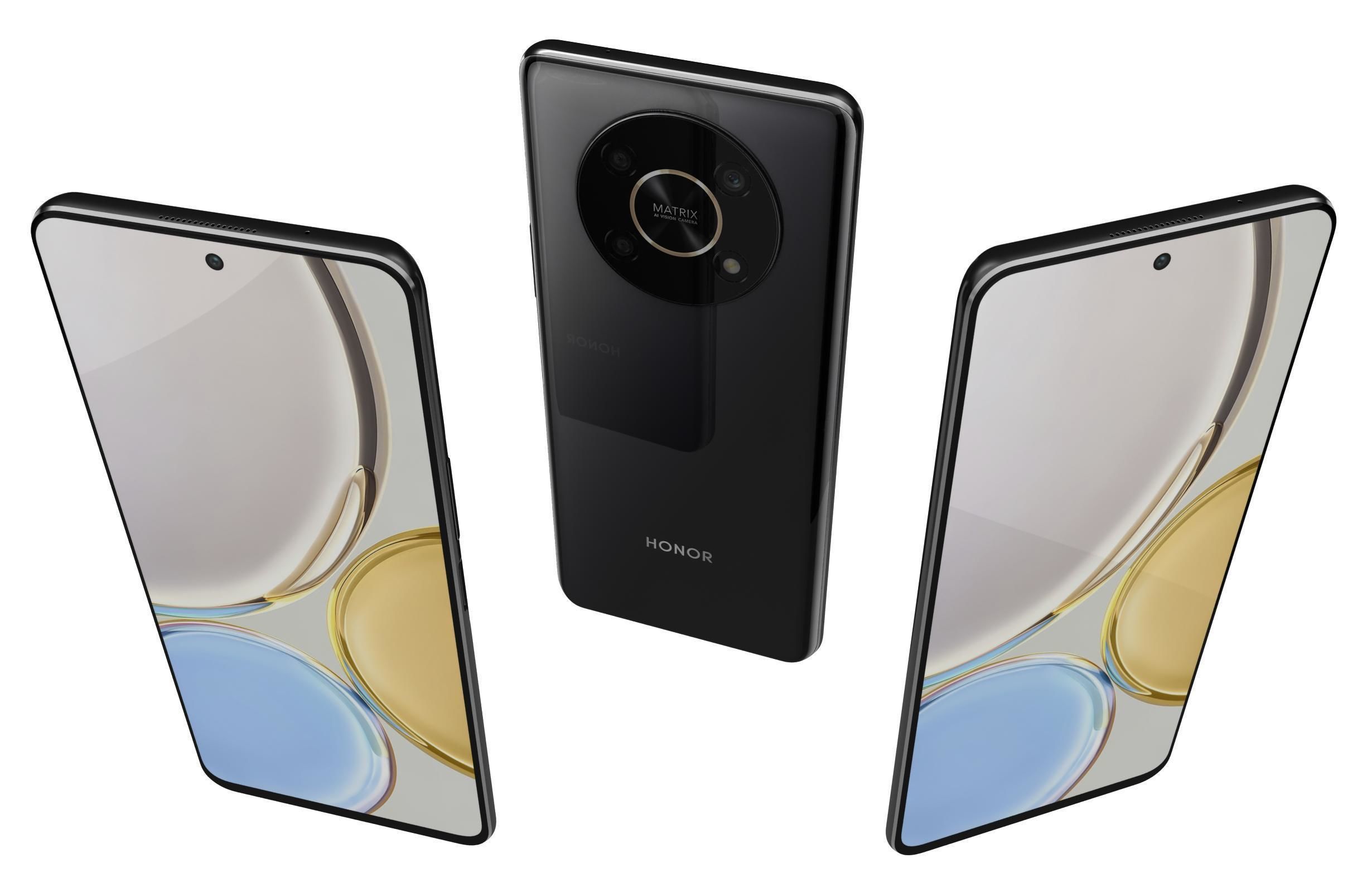 Honor Magic4 Lite 5G All Colors Low-poly 3D model_4