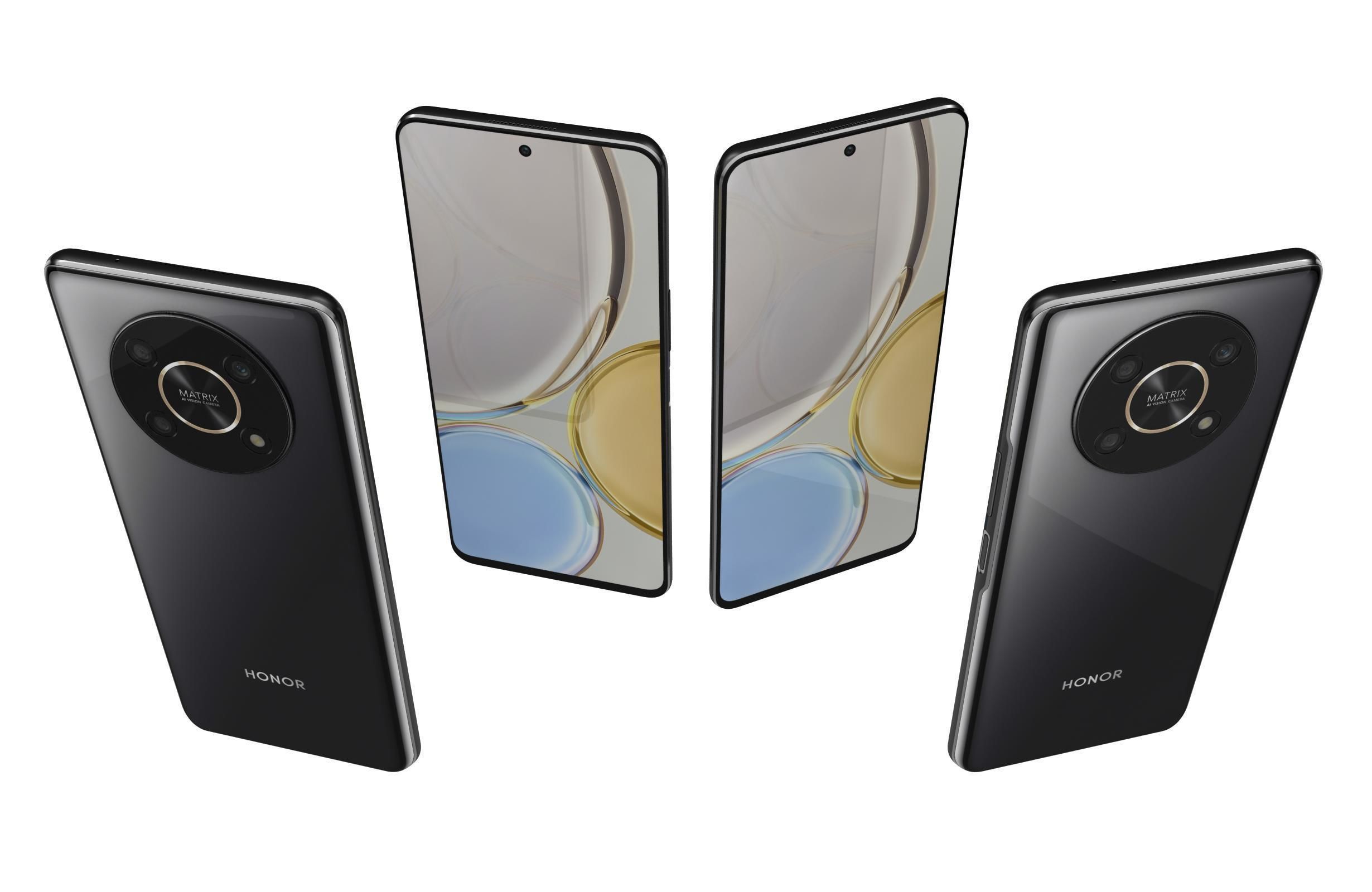 Honor Magic4 Lite 5G All Colors Low-poly 3D model_13