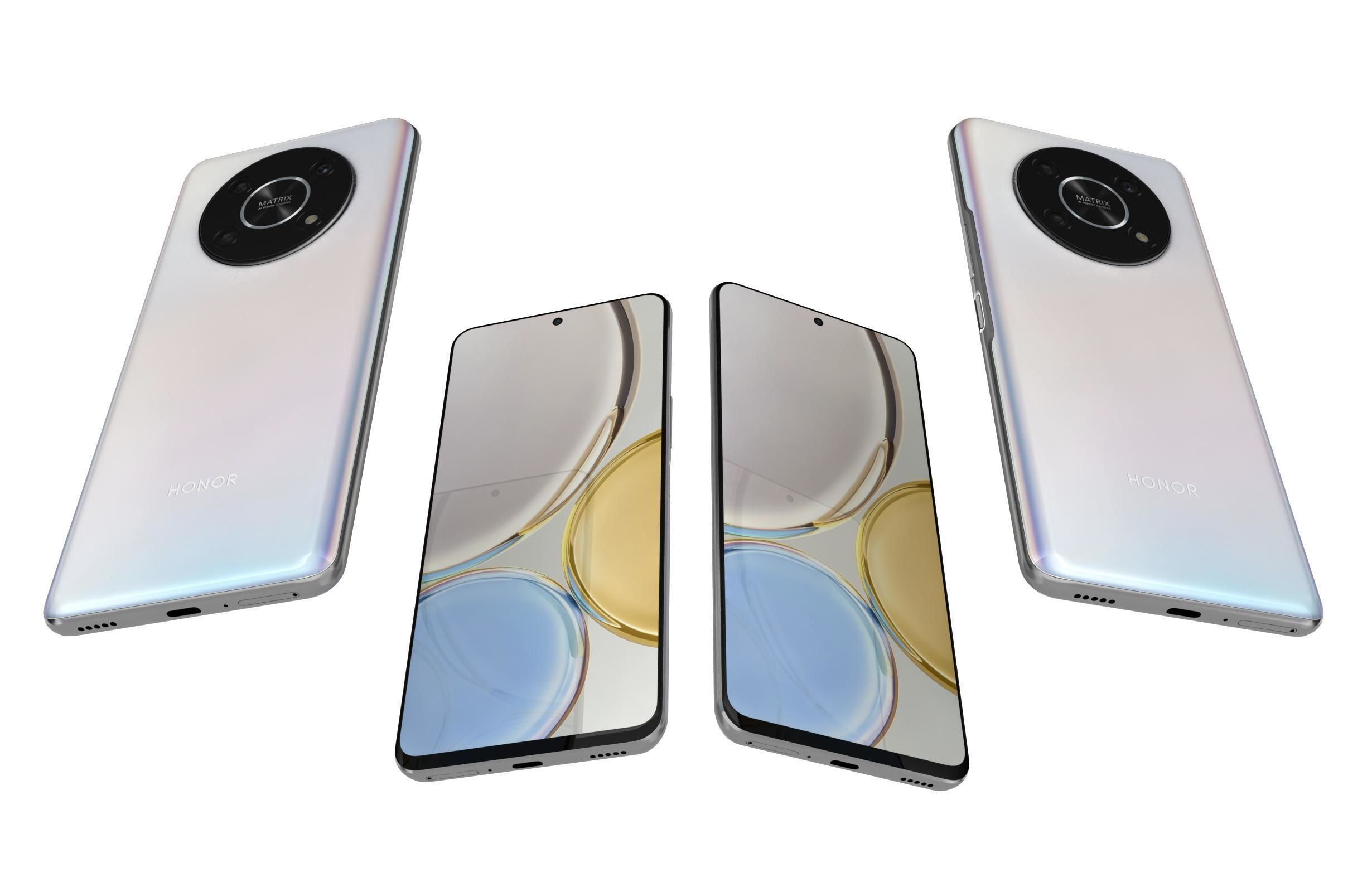 Honor Magic4 Lite 5G All Colors Low-poly 3D model_17