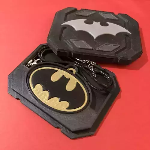 Batman Emblem Pendant and Presentation Box