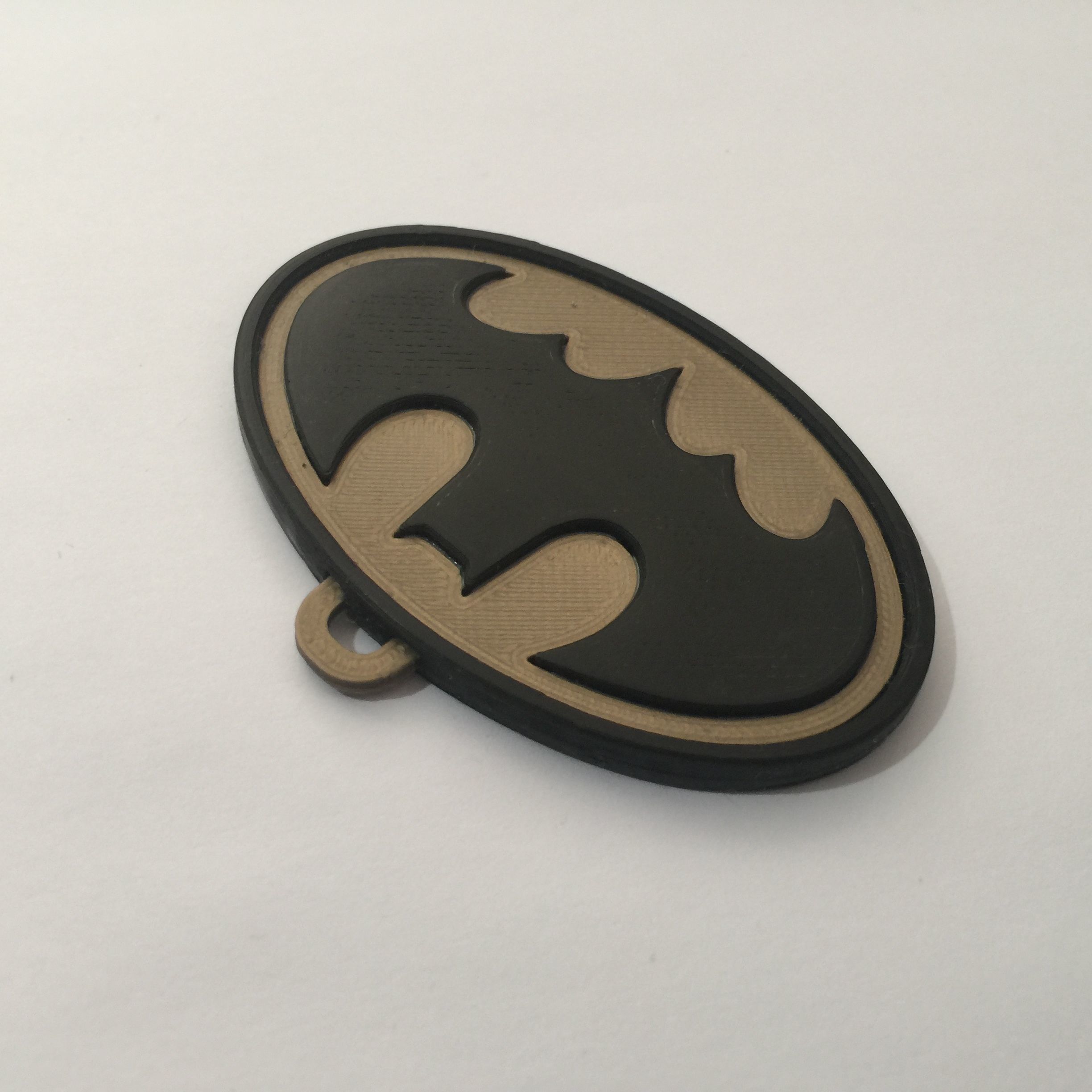 Batman Emblem Pendant and Presentation Box 3D print model_3