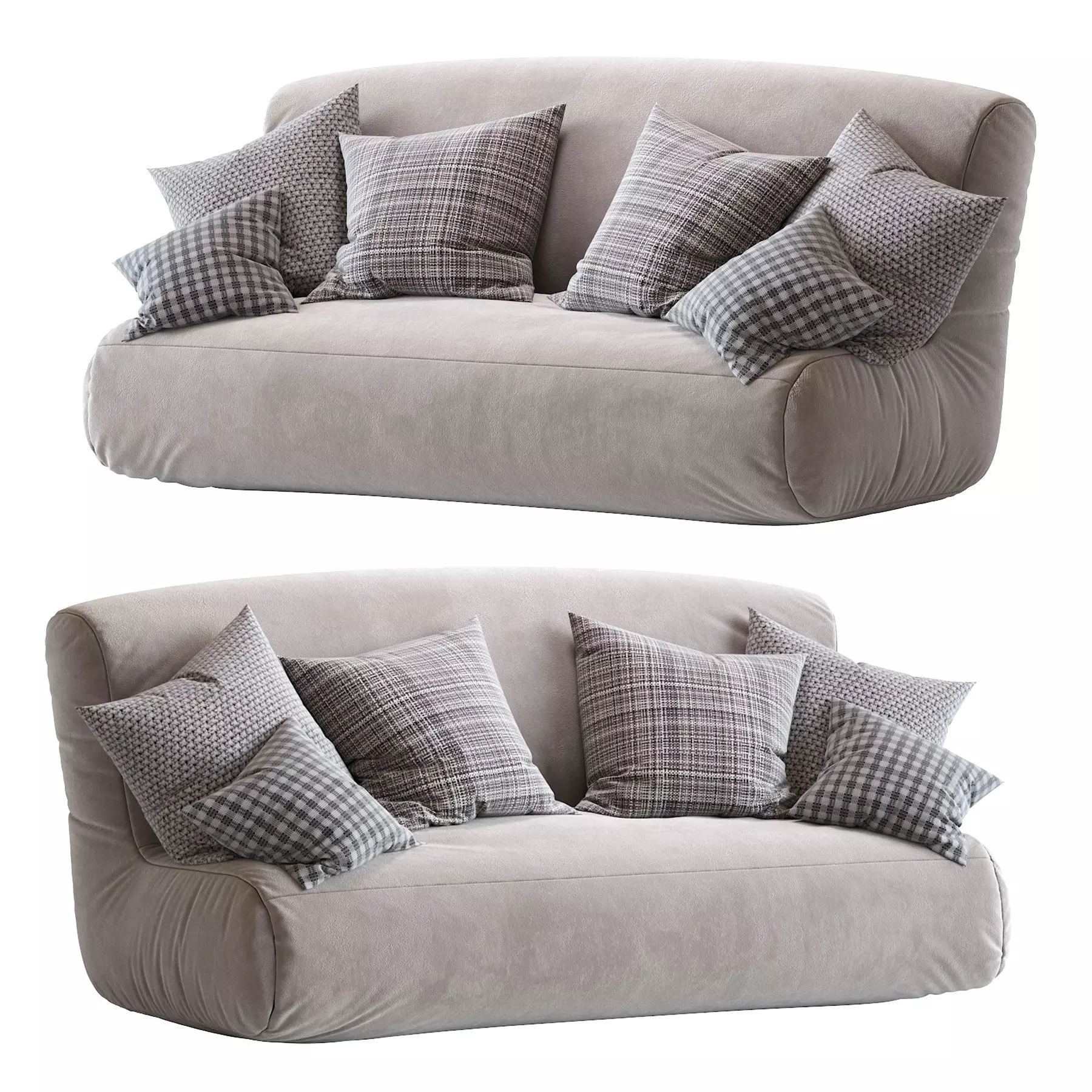 Bean Bag Sofa N11 3D model_0