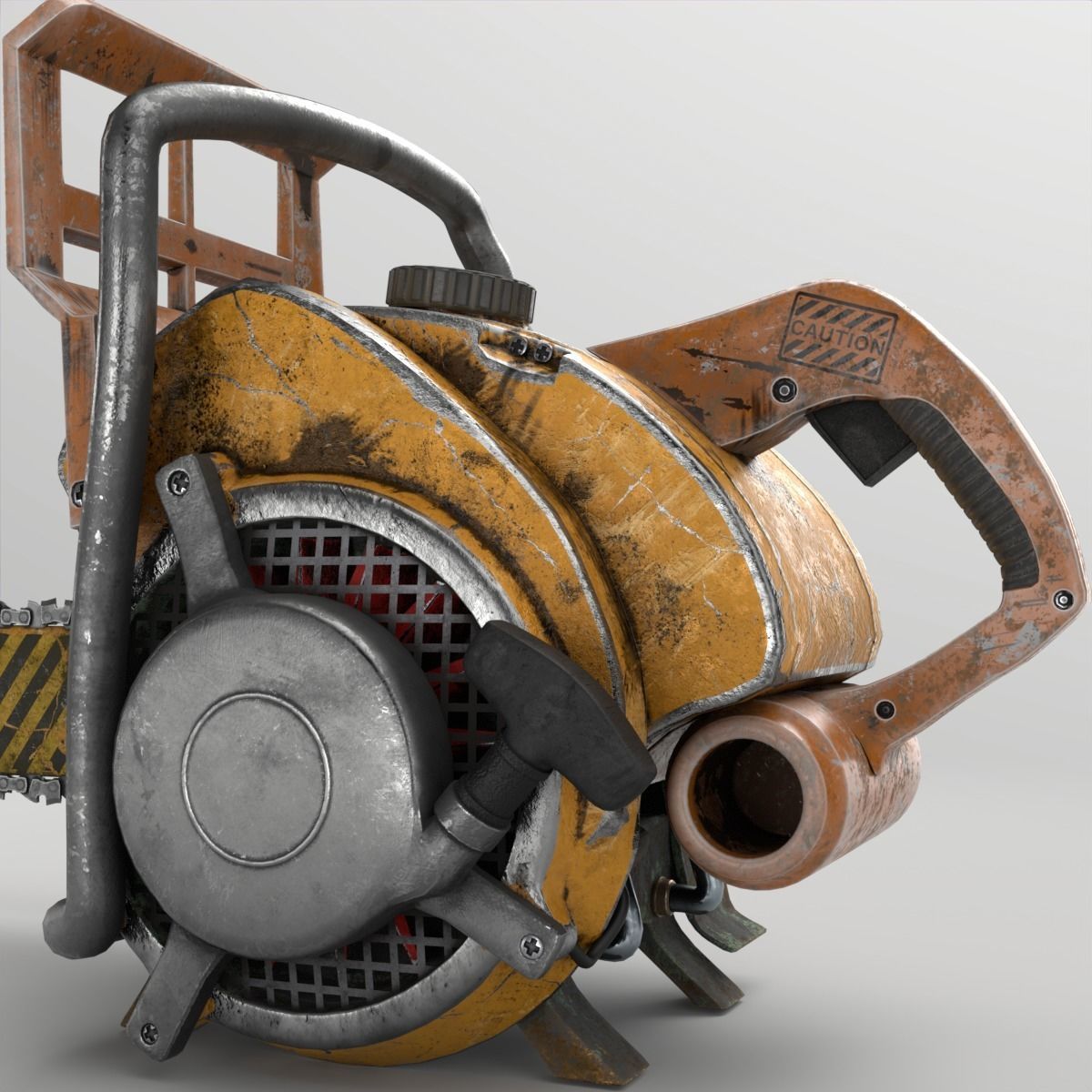 OldChainsaw Pbr chainsaw 3D model_12