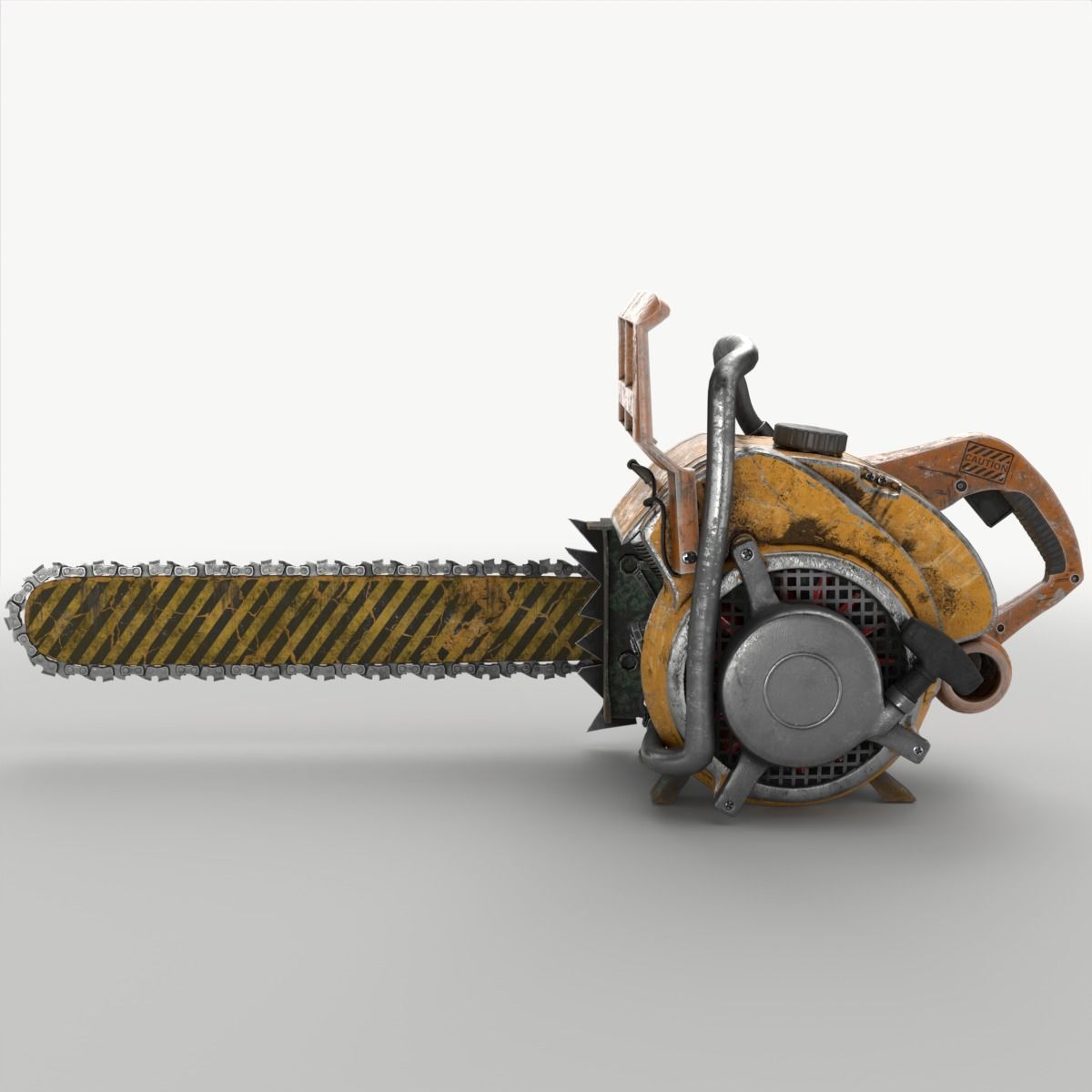 OldChainsaw Pbr chainsaw 3D model_8