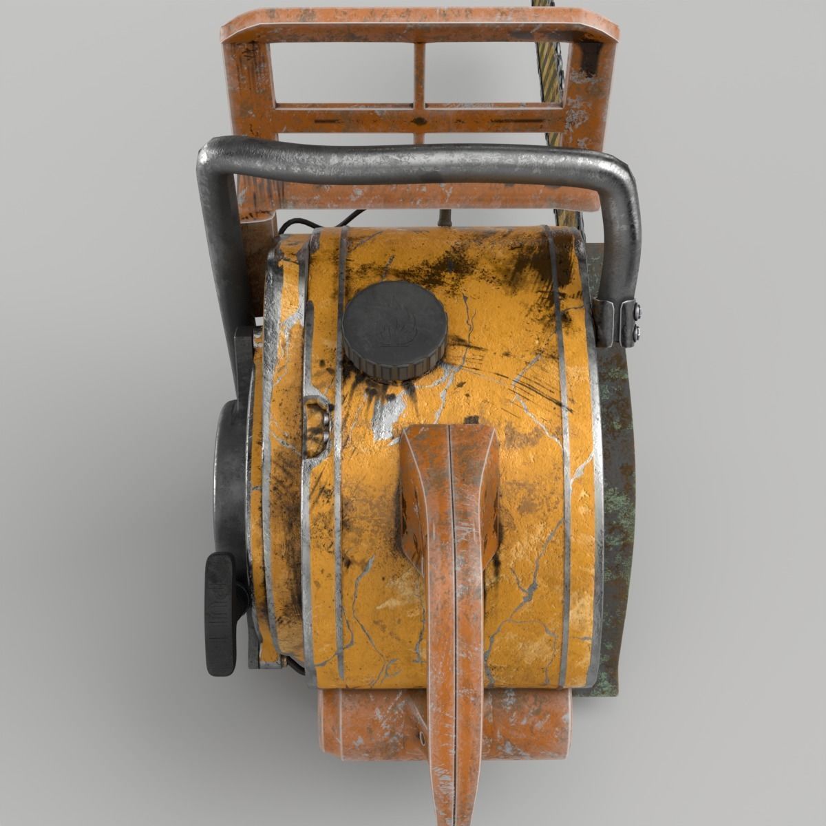 OldChainsaw Pbr chainsaw 3D model_14
