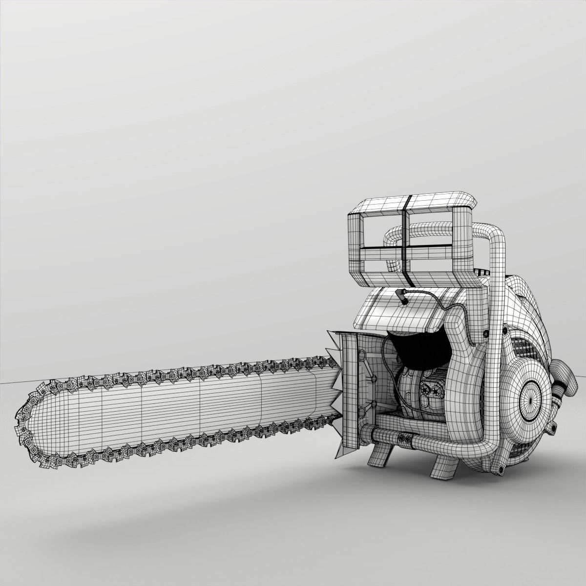 OldChainsaw Pbr chainsaw 3D model_18