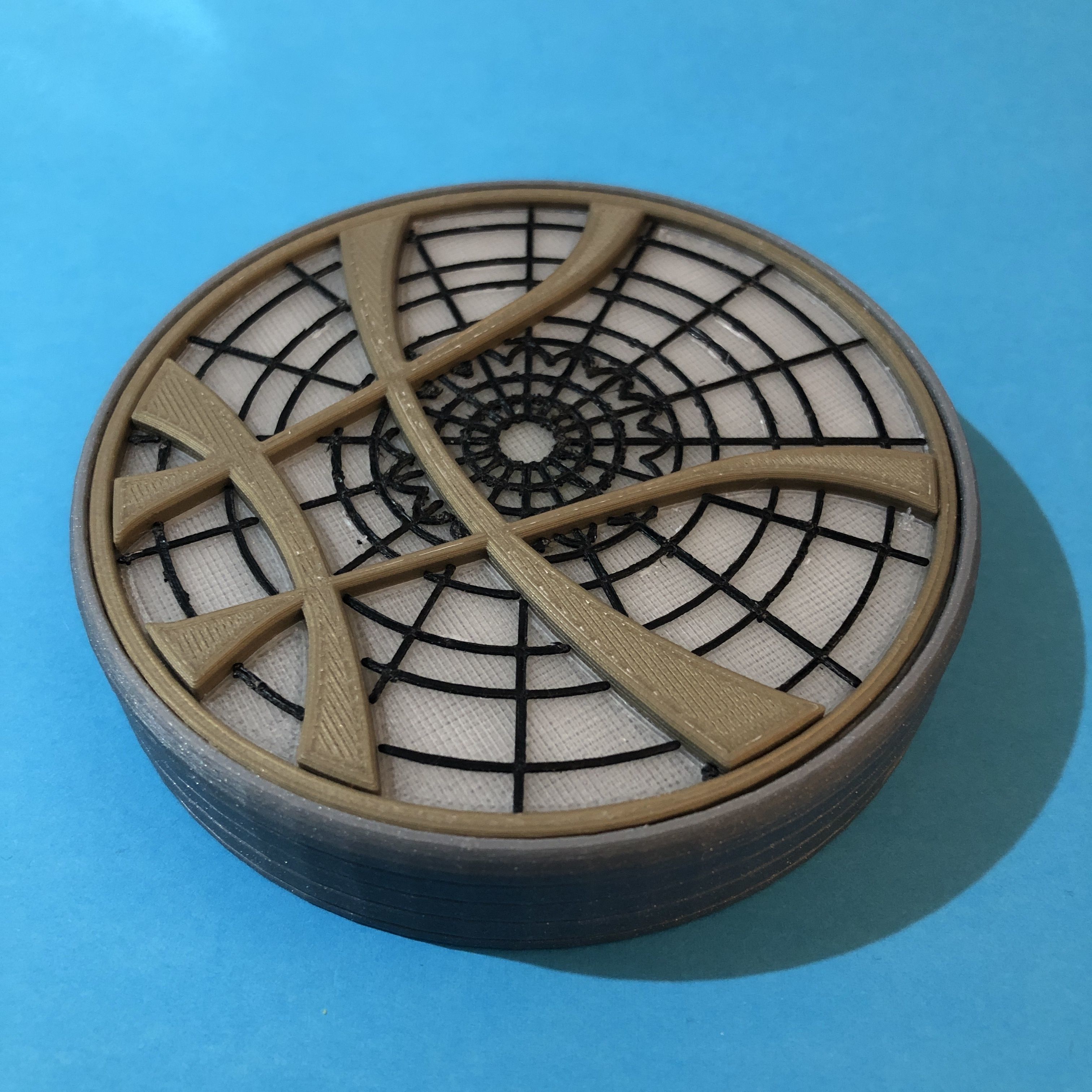 Doctor Strange Eye of Agamotto Pendant and Presentation Box 3D print model_7
