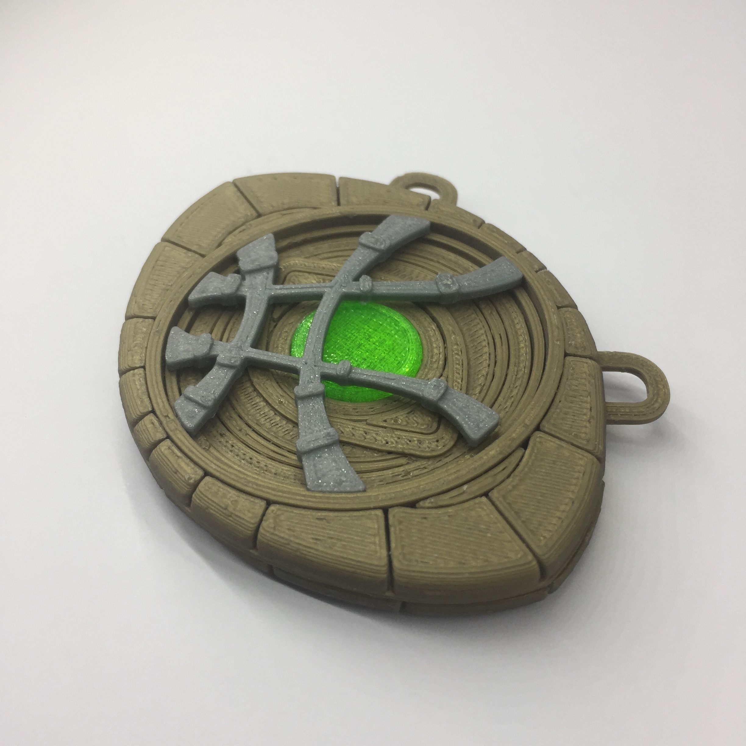Doctor Strange Eye of Agamotto Pendant and Presentation Box 3D print model_3