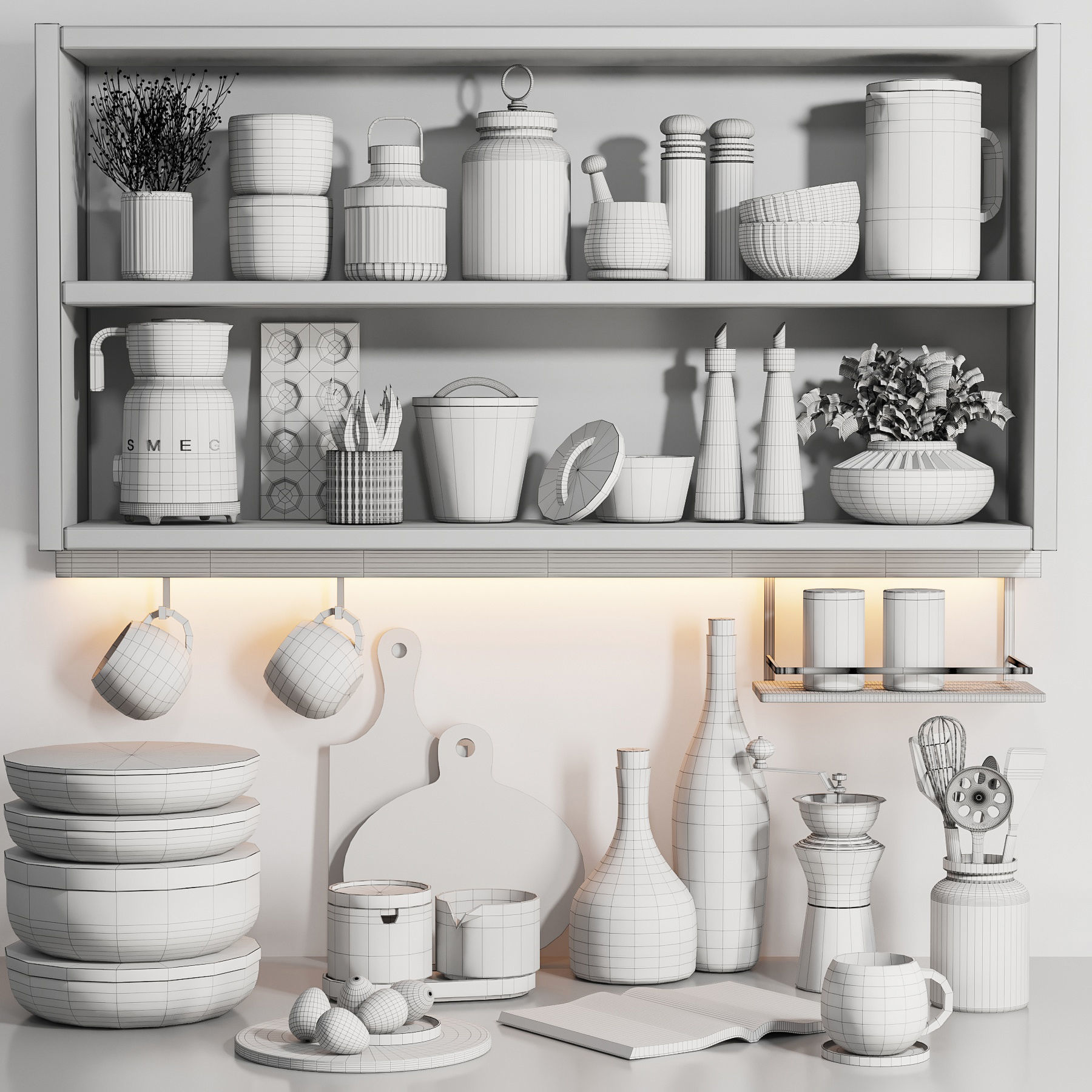 kitchen accessories026 3D model_5