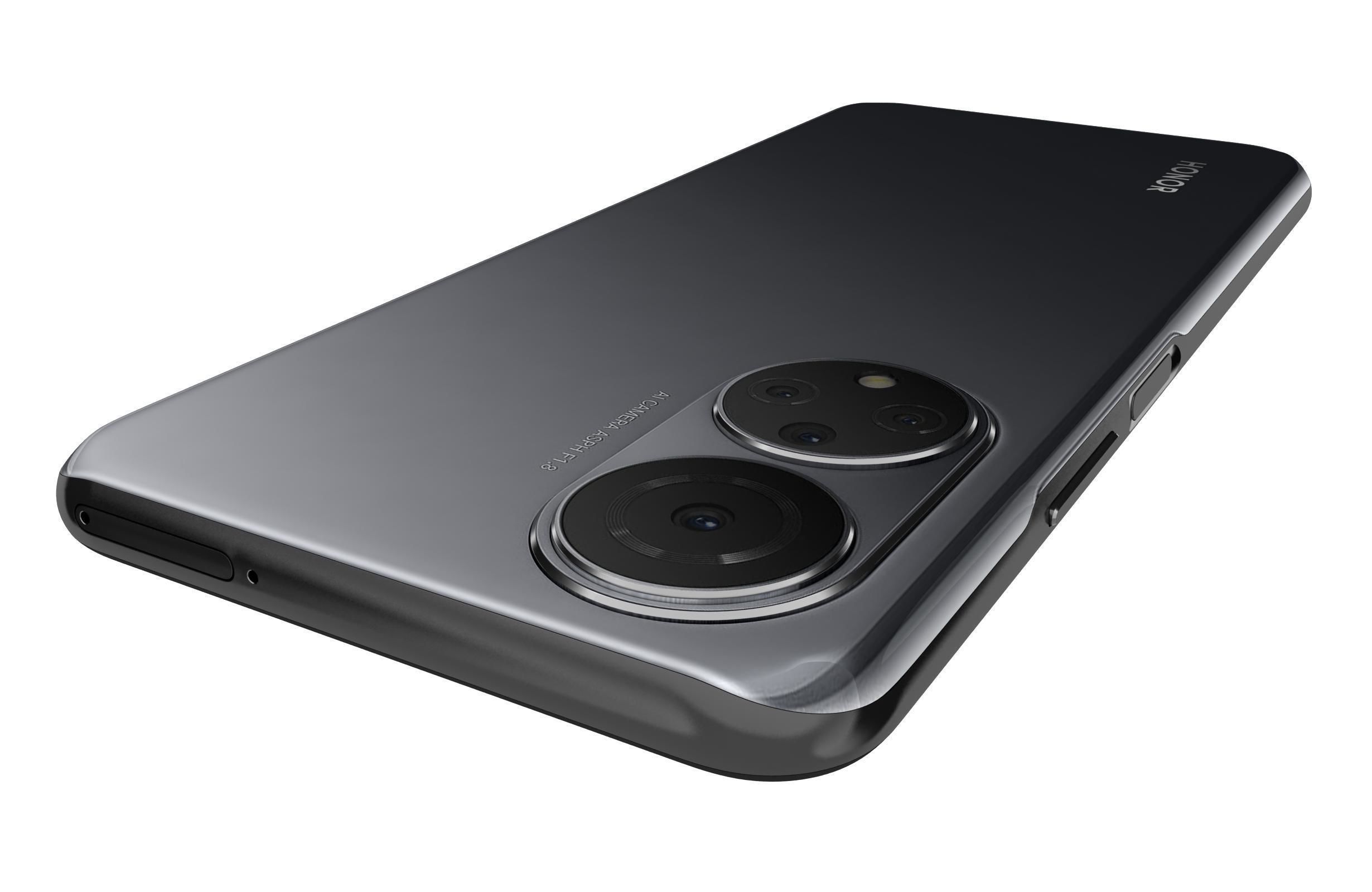 Honor X7 Black Low-poly 3D model_15