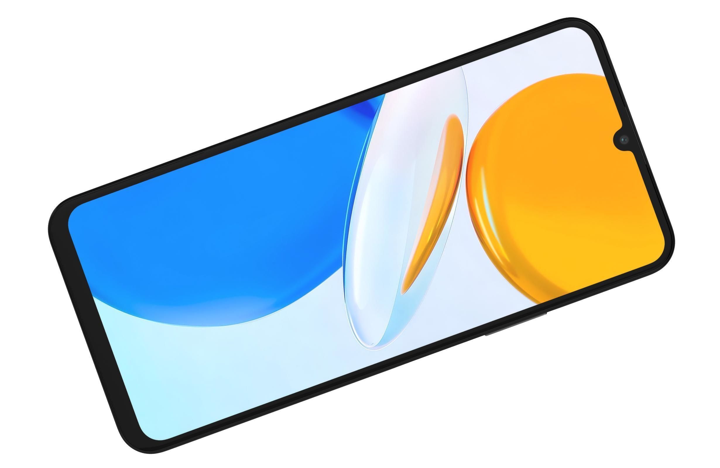 Honor X7 Black Low-poly 3D model_10