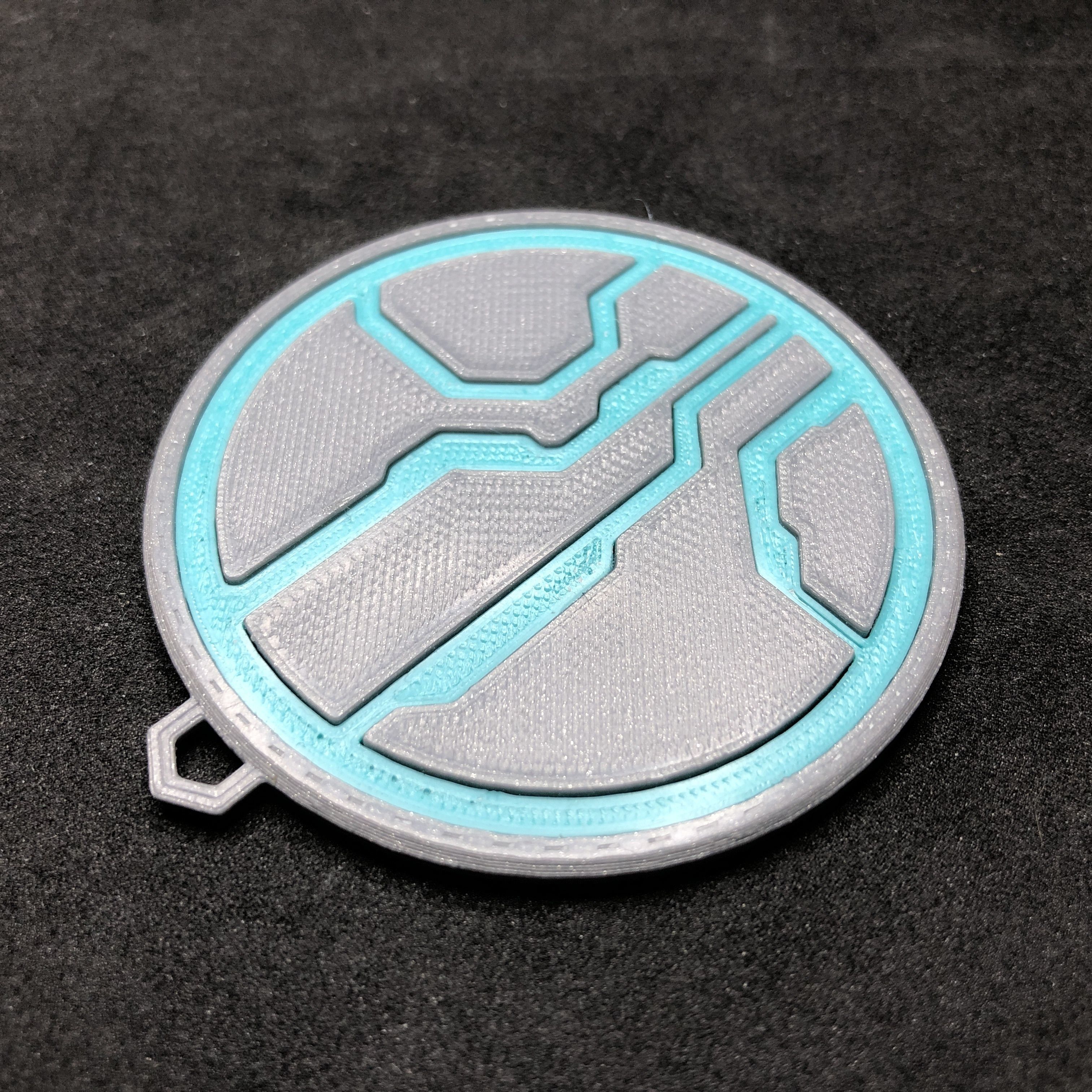 Halo Mantle of Responsibility Pendant and Presentation Box 3D print model_5