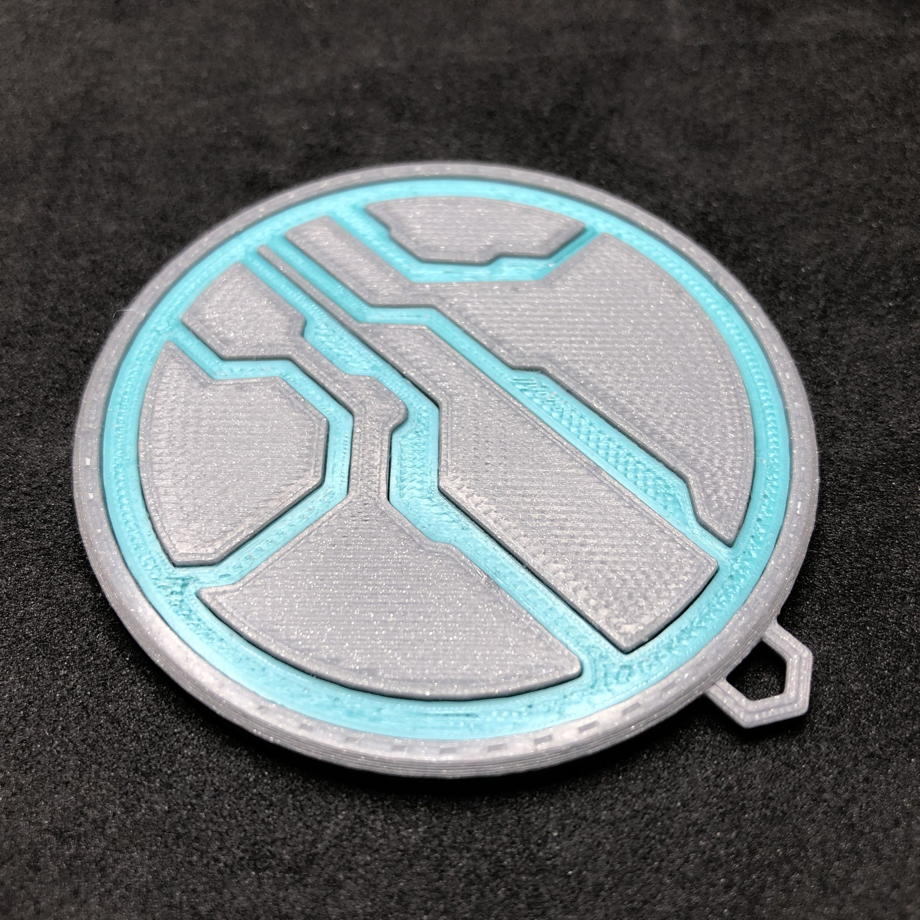 Halo Mantle of Responsibility Pendant and Presentation Box 3D print model_4