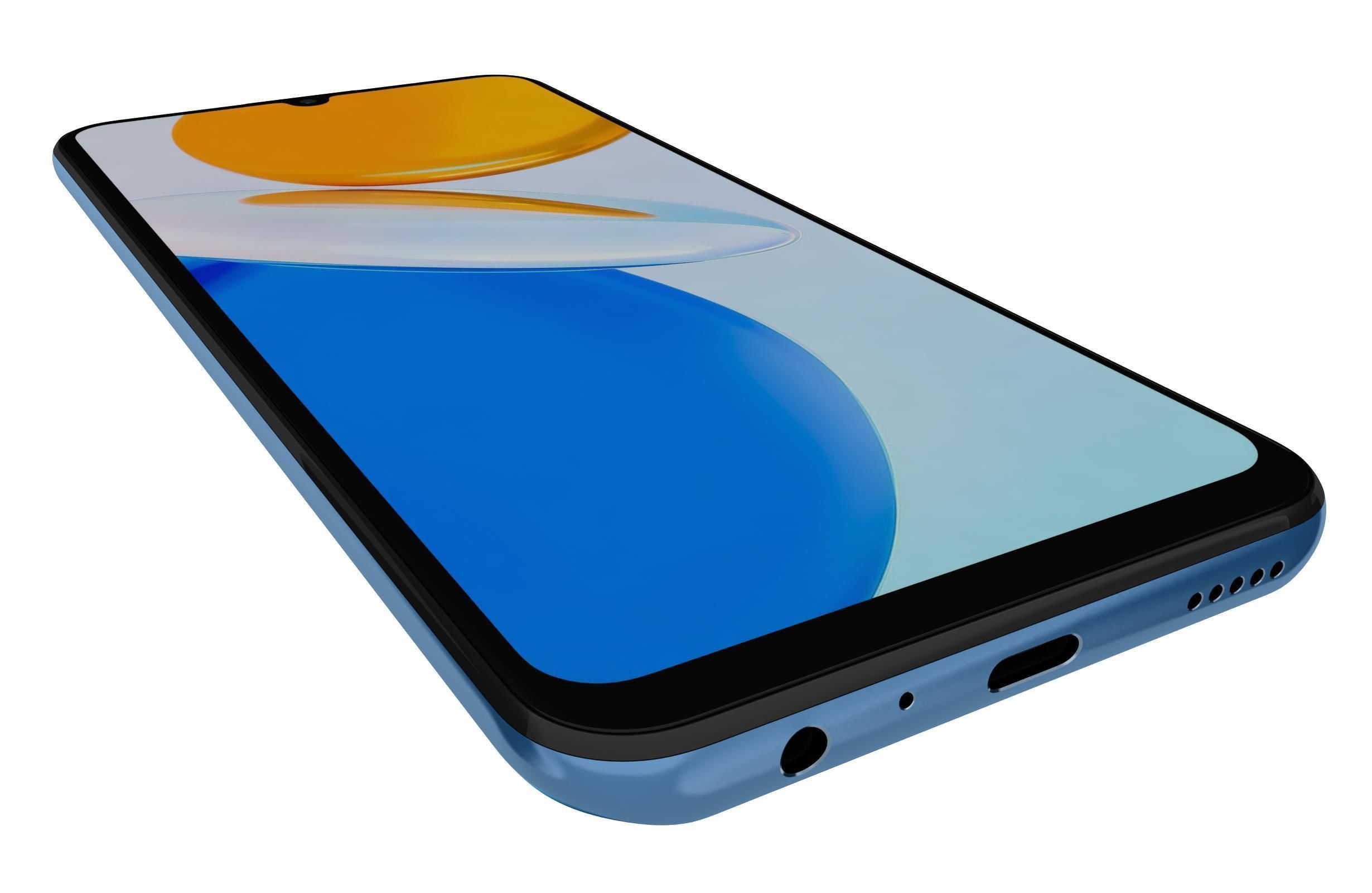 Honor X7 Blue 3D model_12