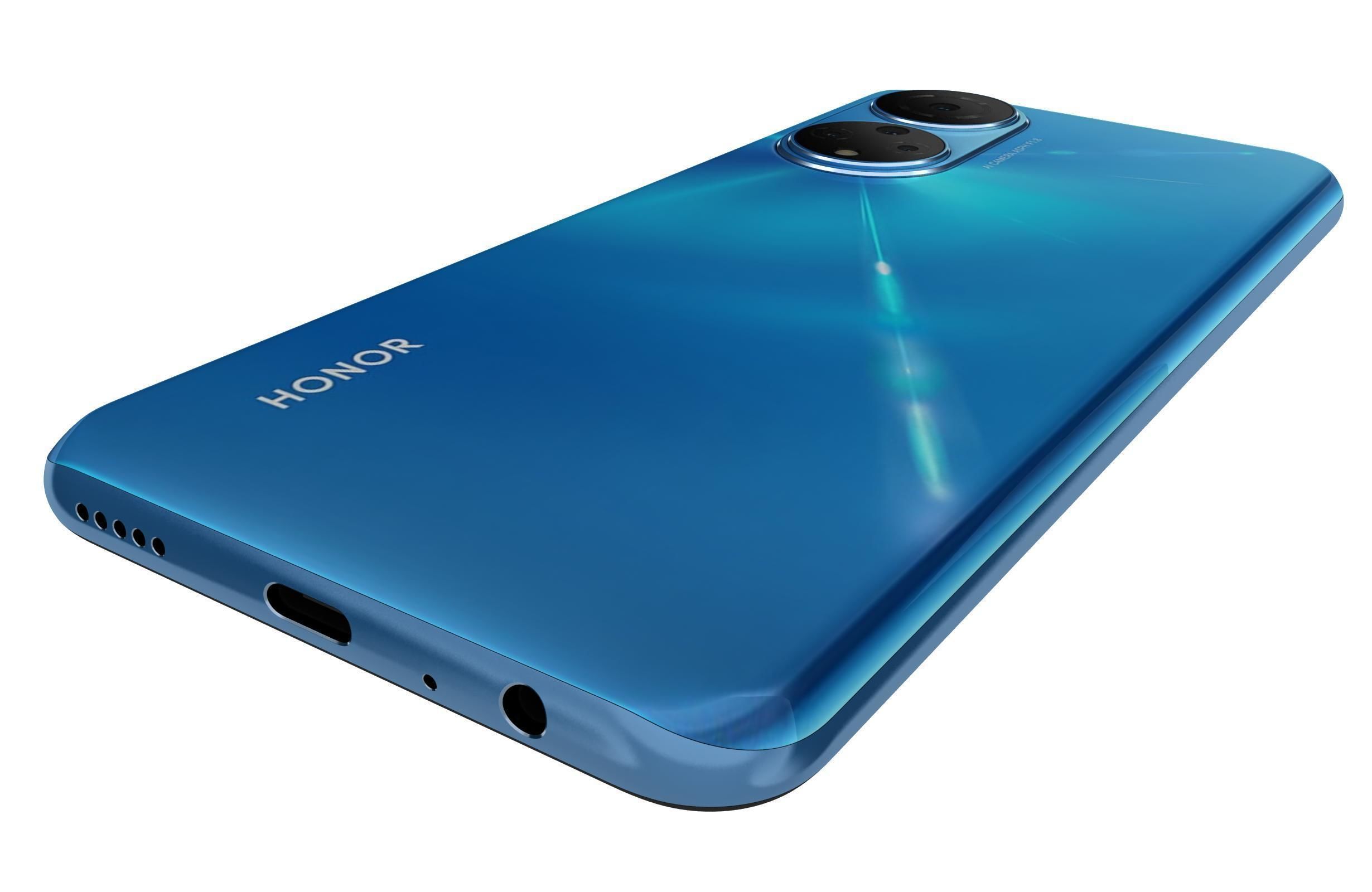 Honor X7 Blue 3D model_14