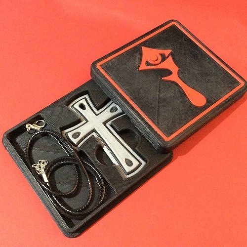 Integra Hellsing Crucifix Pendant and Presentation Box 3D print model