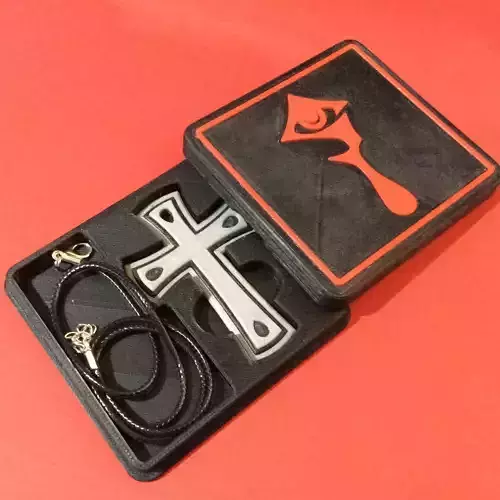 Integra Hellsing Crucifix Pendant and Presentation Box 3D print model