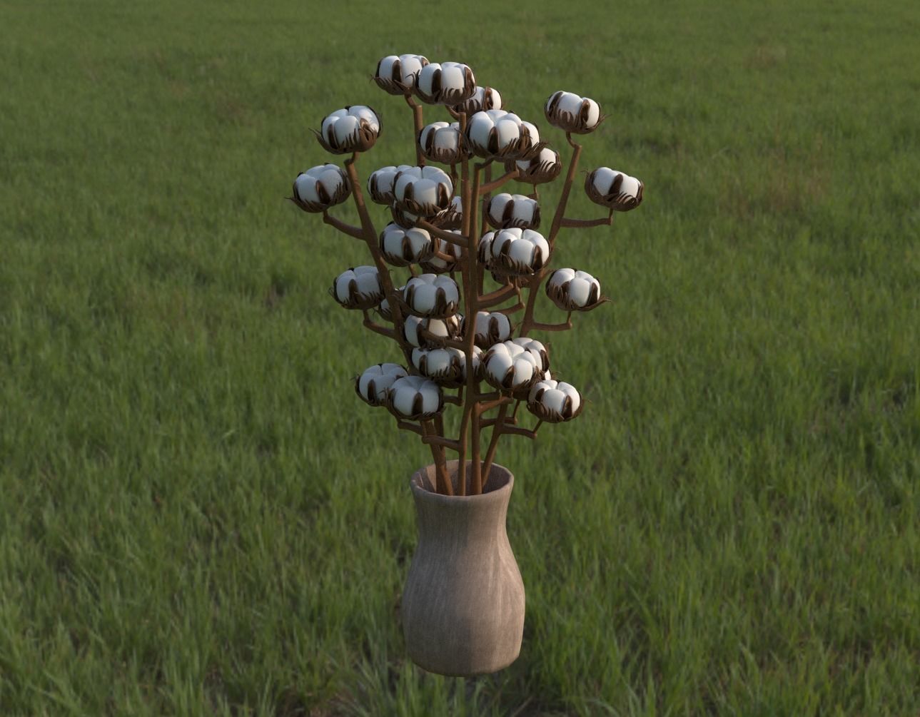 Next-generation cotton model download 3D model_4