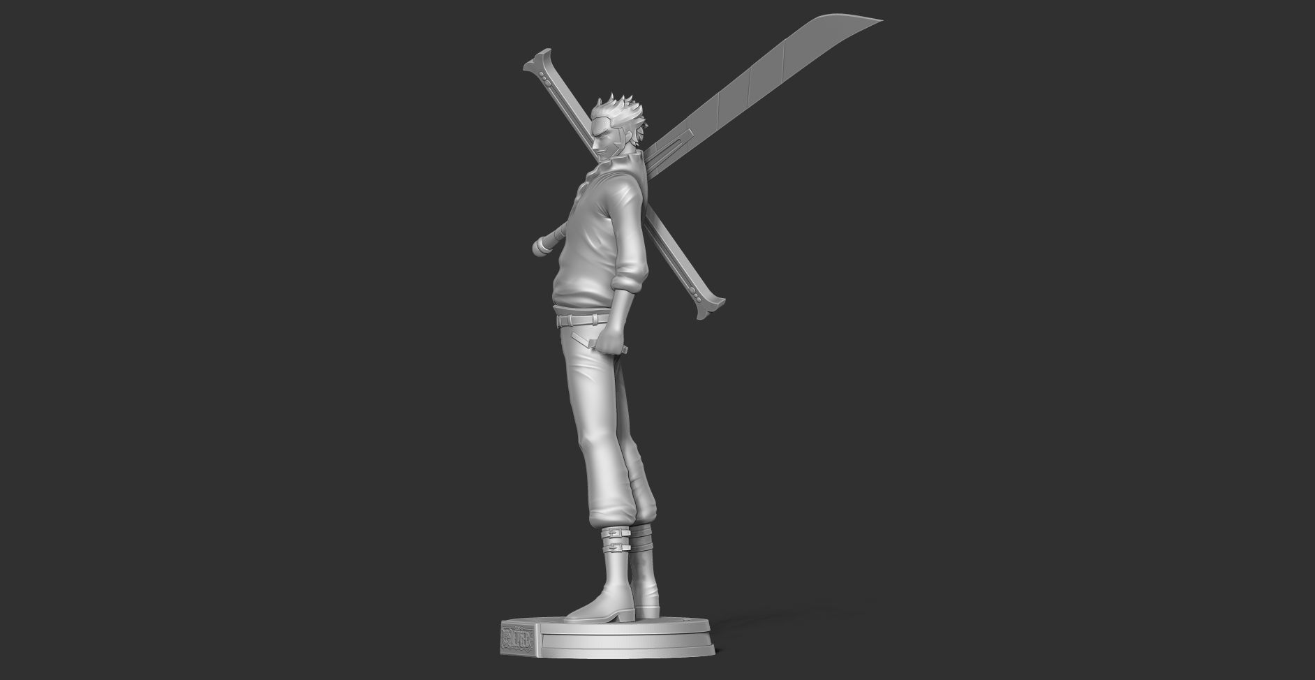 Dracule Mihawk - One Piece Fanart 3D print model_17