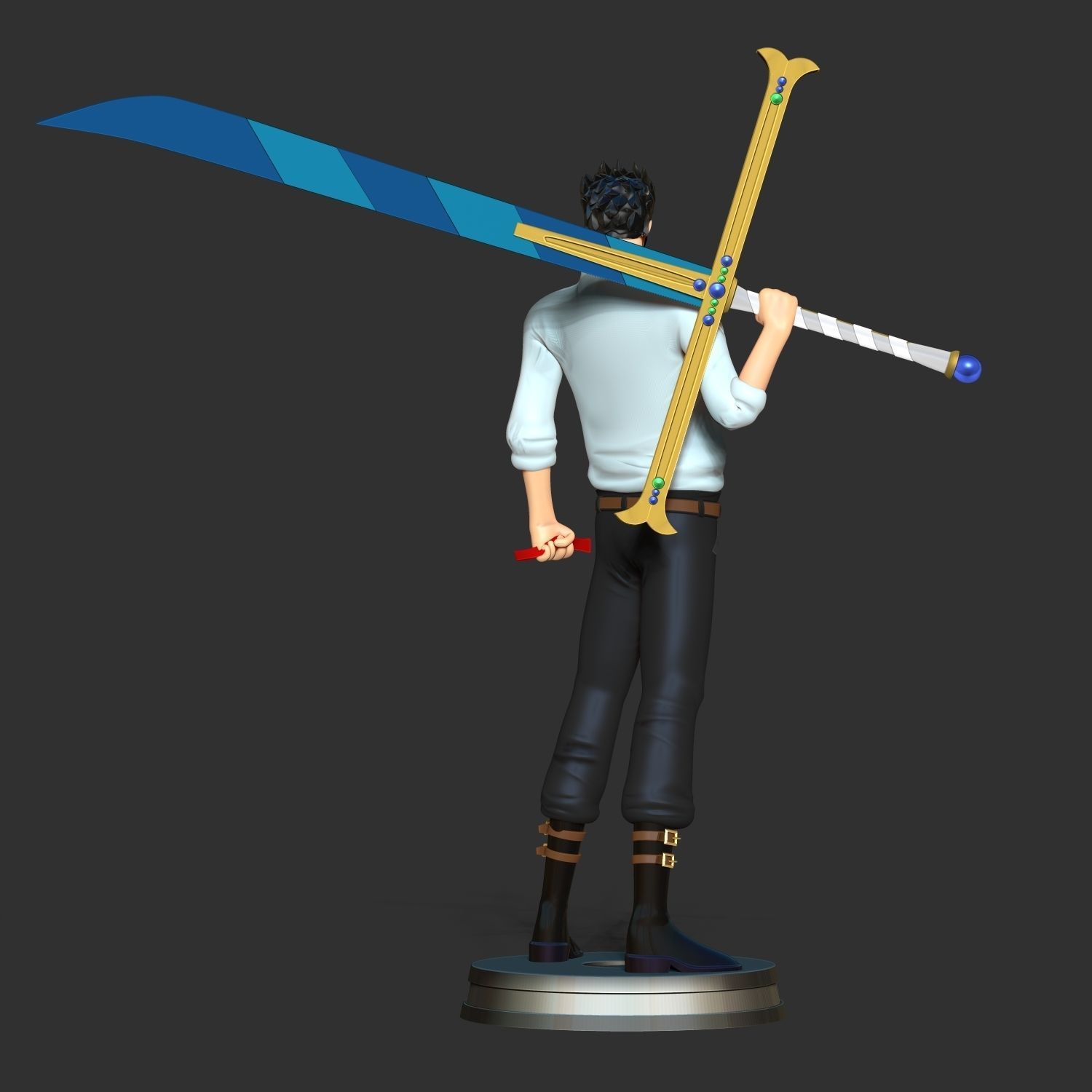 Dracule Mihawk - One Piece Fanart 3D print model_8