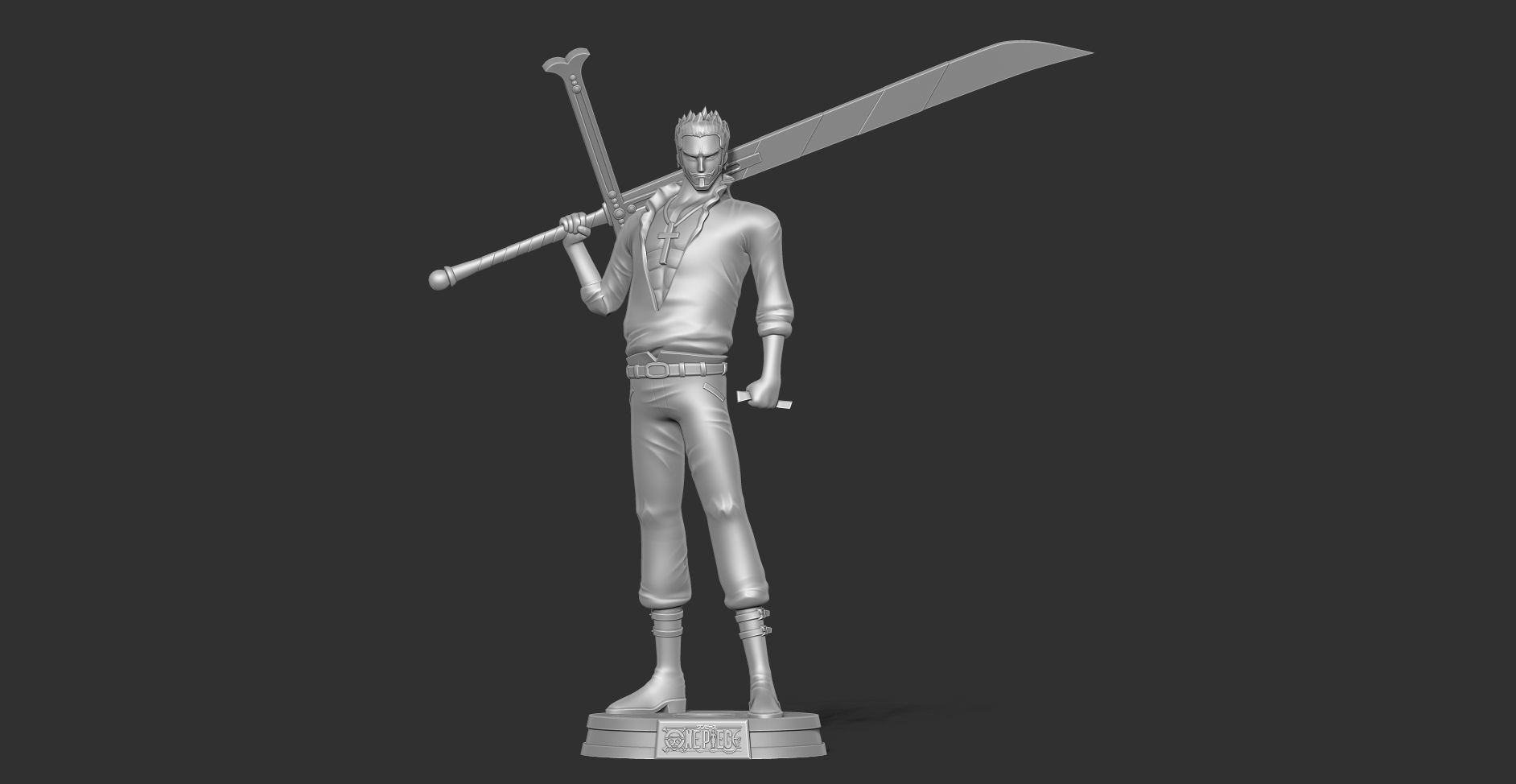 Dracule Mihawk - One Piece Fanart 3D print model_13