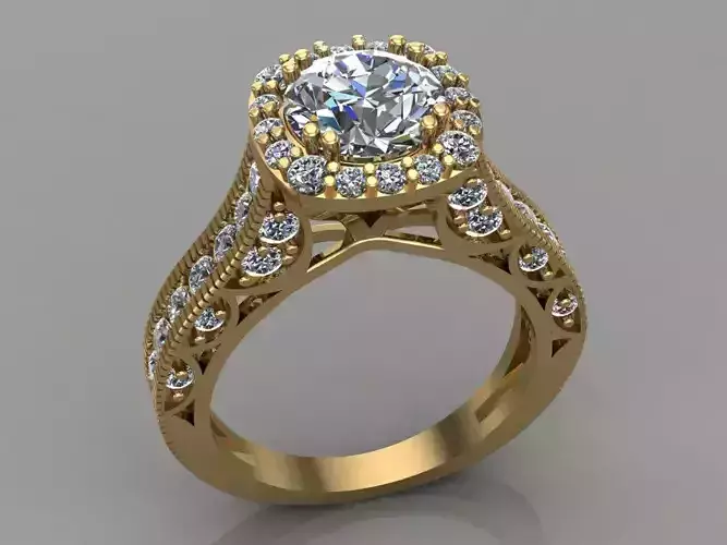 beautiful ring 3D print model