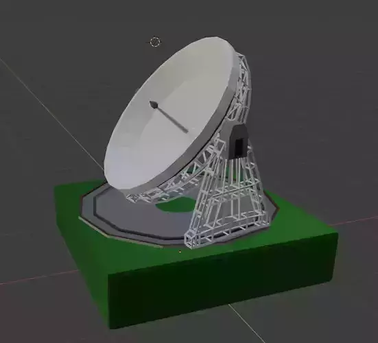 Low Poly Jodrell Bank