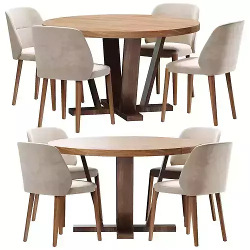 Potocco Concha Aura dining set