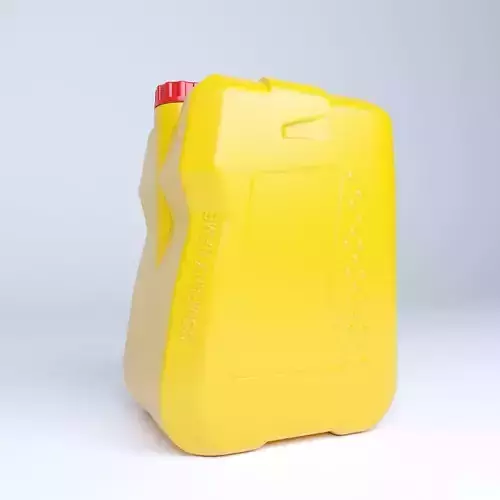 Plastic fuel canister Low-poly 3D model