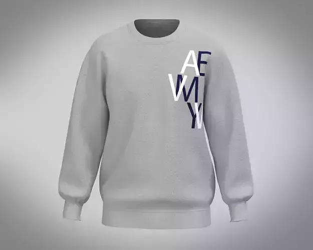 Sweatshirt-Gray sweatshirt