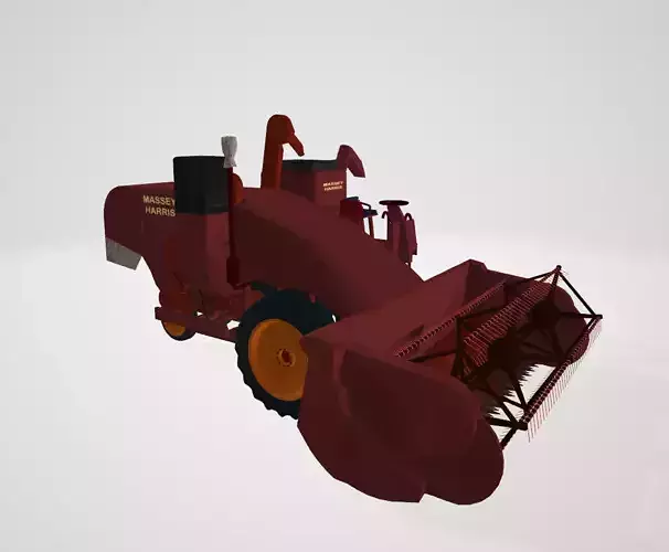 Massey Harris Combine Harvester 3D model Massey Harris Combine Harvester 3D model