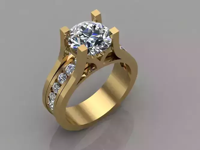 beautiful ring 3D print model
