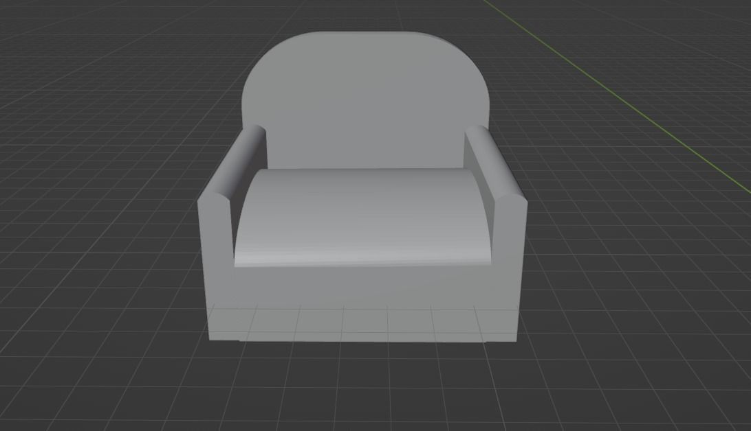 7 seater sofa set with table 3D model_3