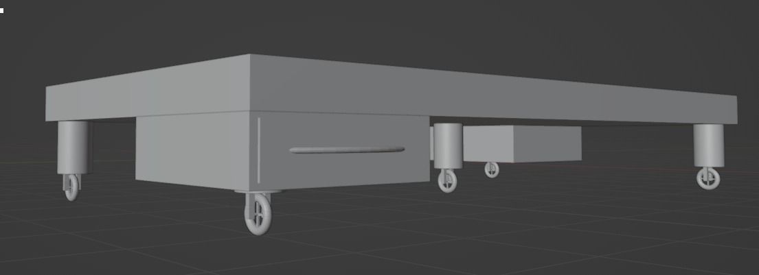 7 seater sofa set with table 3D model_1