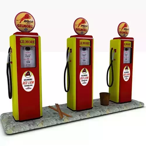 Gas Pump Gilmore 3d model