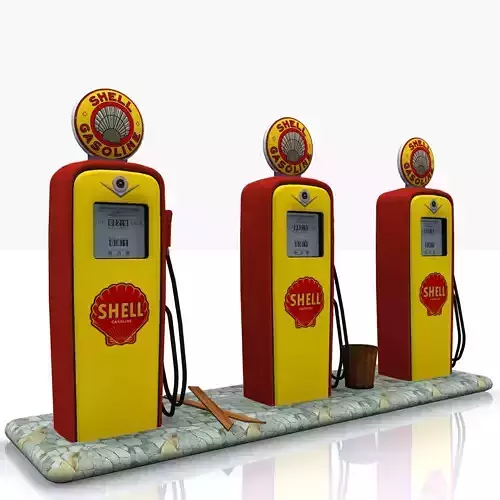 Gas Pump Shell 3d model